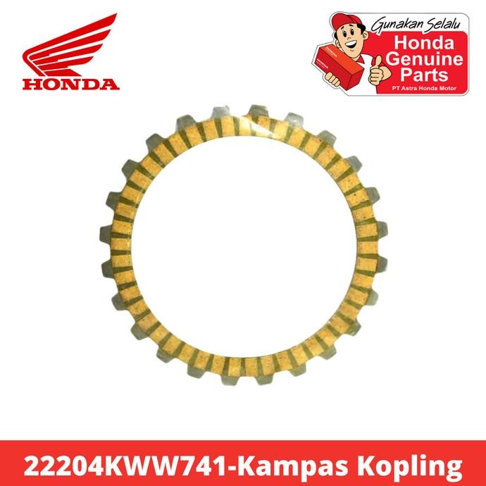Murah Kampas Kopling (Disk B Clutch Friction) Revo 110 New - 22204KWW741 hp4rt Segera Dapatkan