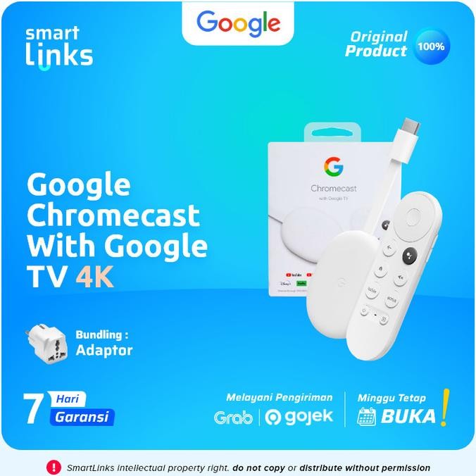 Google Chromecast with Google TV 4K Original BNIB Garansi