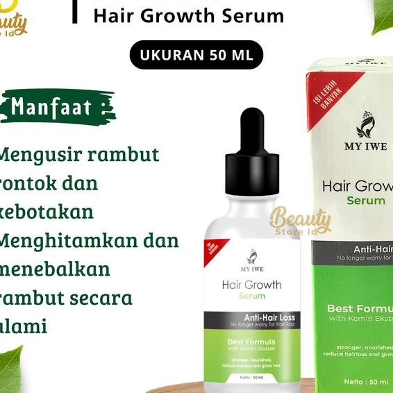 My Iwe Hair Growth Serum Umbuh Rambut Botak Dan Cegah Rontok