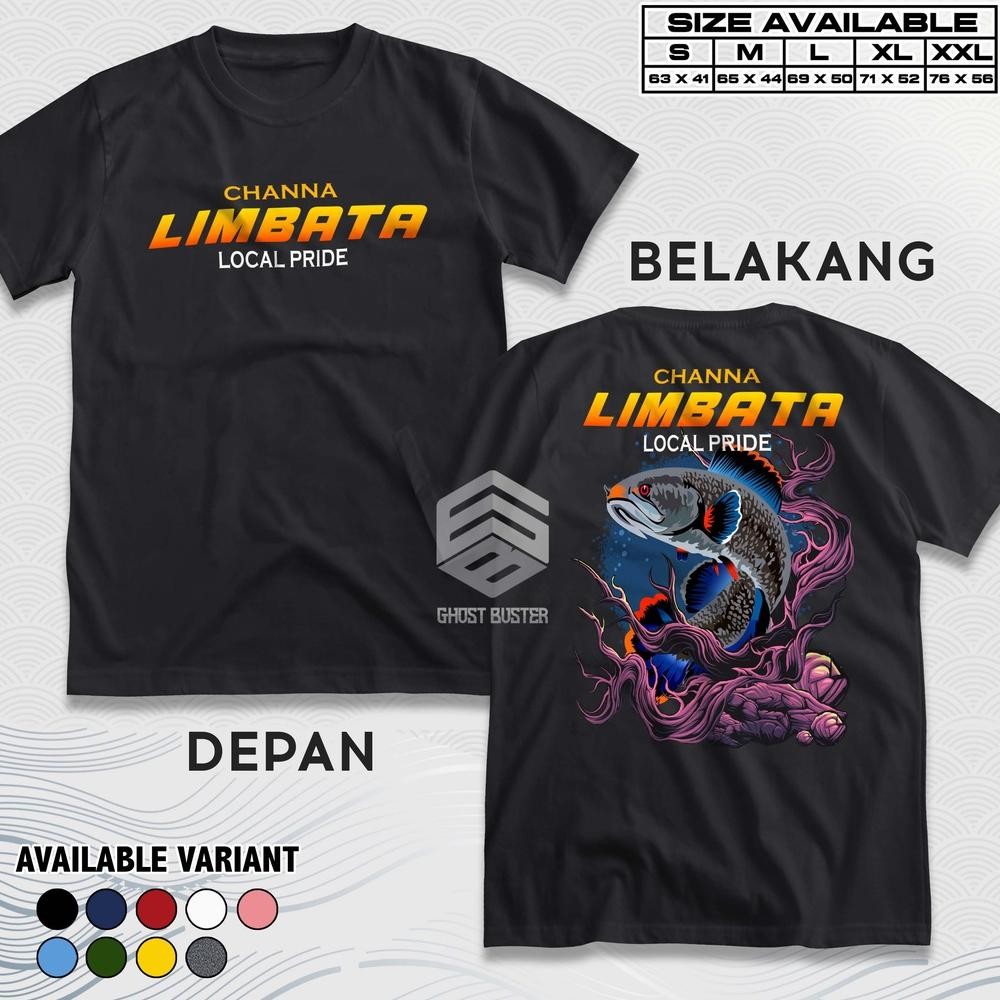 Limited Kaos Channa Limbata Snakehead Local Pride Chana Baju Ikan Hias Fish Predator Aquascaper Manc