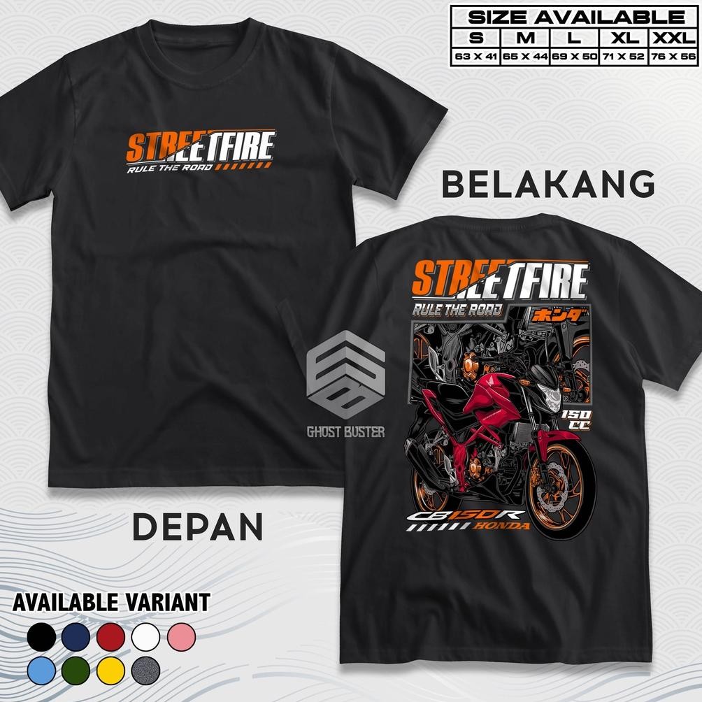Limited Kaos Racing Honda Cb150R Streetfire Rule The Road Baju Distro Motor Herex Honda Gank Tshirt 