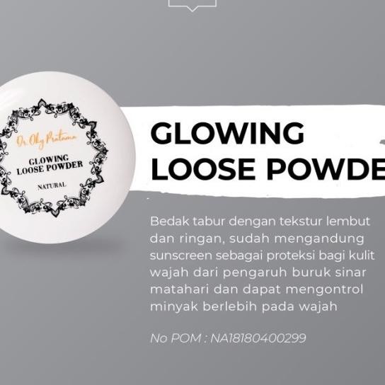 Glowing Loose Powder Benings Skincare Dr Oky Pratama - Bedak Tabur
