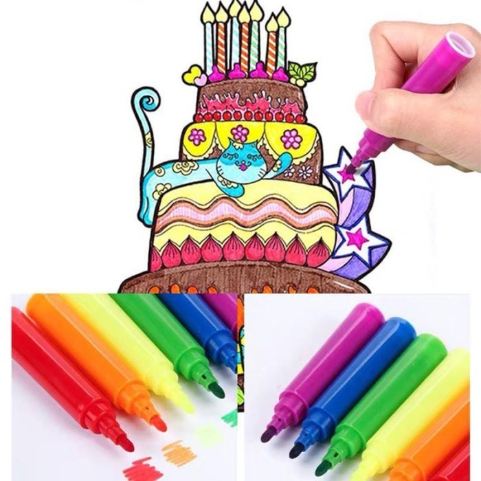 

Azalia Cryon Set 208 Pcs Menwarnai Alat Lukis Untuk Anak / Pensil Warna Set /