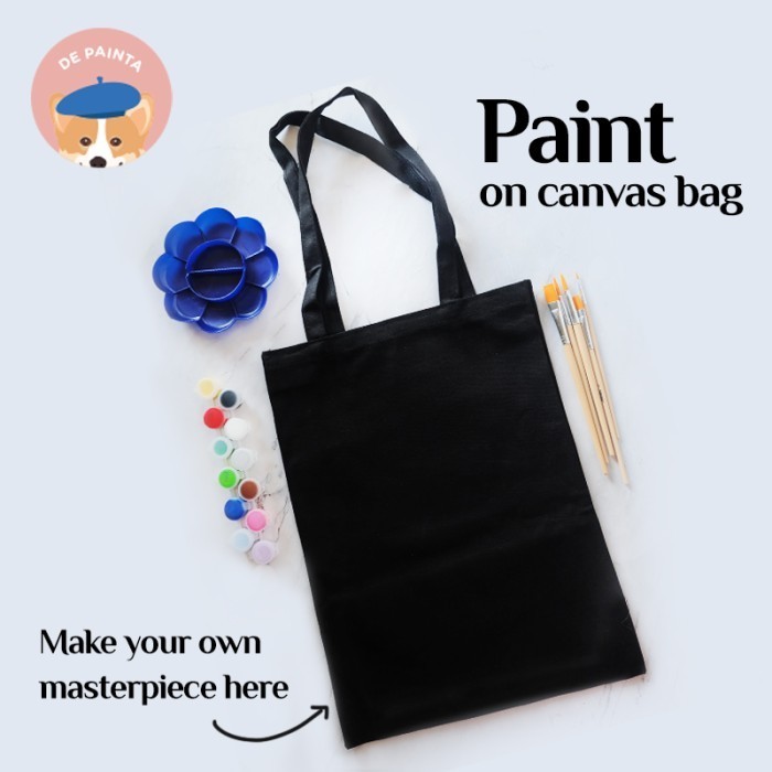 

Azalia Ptc Paket Melukis / Set Alat Lukis Tas Kanvas / Painting On Tote Bag Terbaru