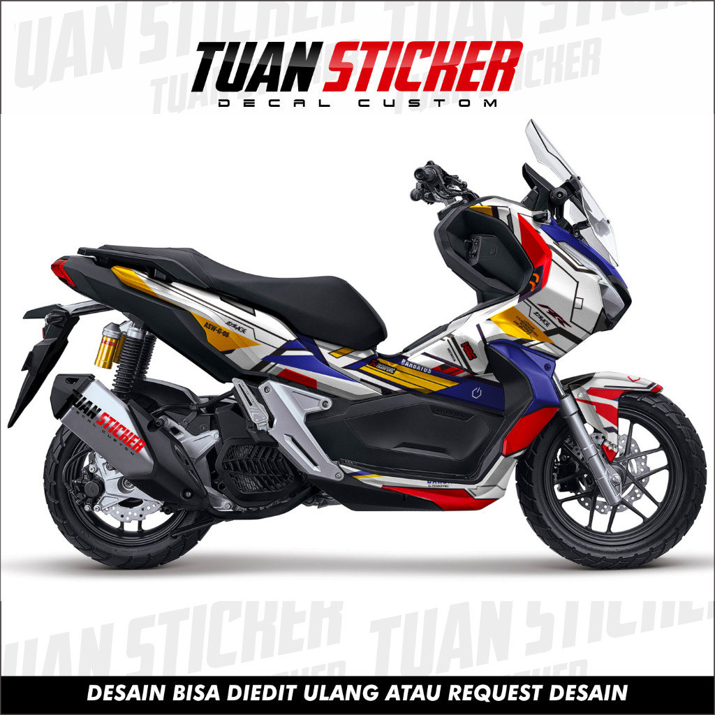Sticker Striping DECAL Honda ADV 150, Sticker Decal ADV, Sticker ADV 150 ,striping ADV 150 gundam