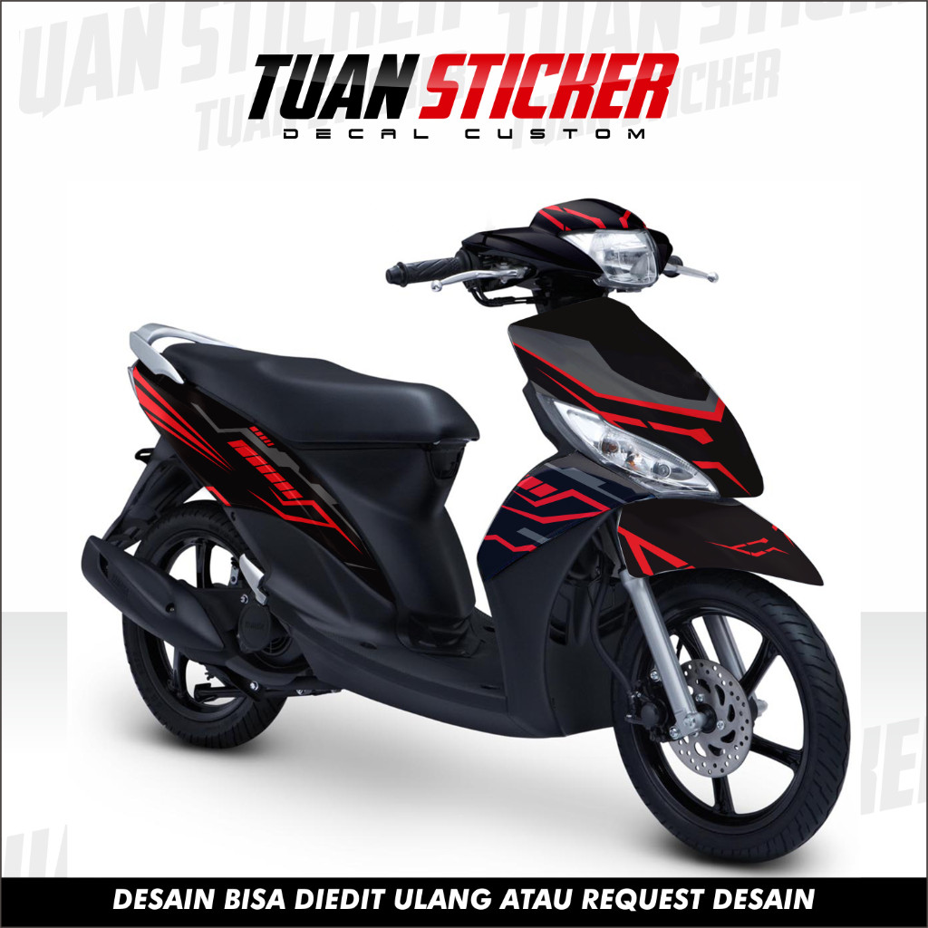 Decal Mio J Full Body Stiker Mio J Variasi Full Body Striping Mio J Variasi kode kosong sembilan