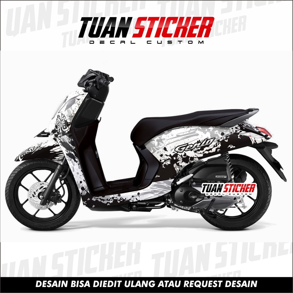 Sticker Striping decal Genio, Decal Honda Genio, Striping Genio, Sticker Honda Genio dirt