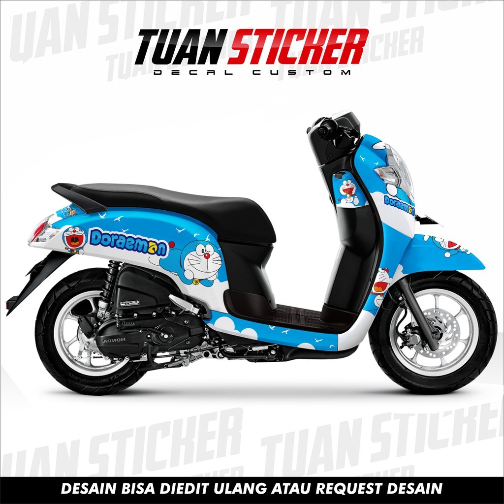 Sticker Striping Decal Scoopy New, decal scoopy, cetak striping decal scoopy doraemon2