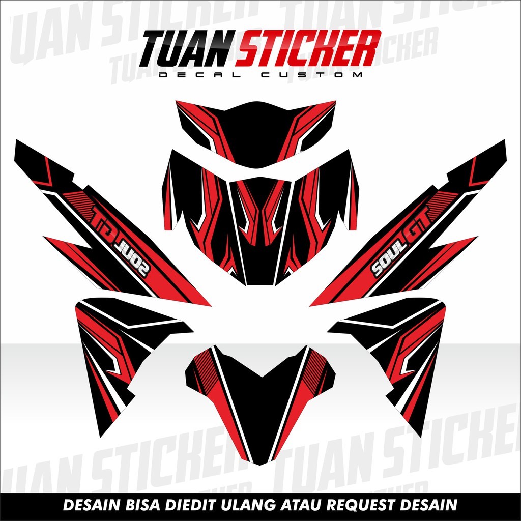 Sticker Striping decal Mio Soul GT125, Striping Mio Soul GT 125, Sticker Mio Soul GT 125 REDEN GFX