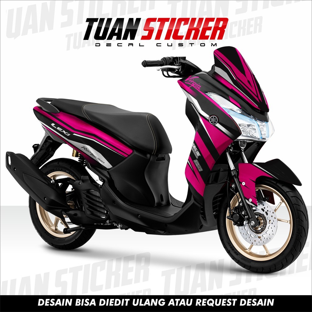 Sticker Striping Decal Yamaha Lexi, Sticker Decal Lexi, cetak sticker lexi, striping lexi racing