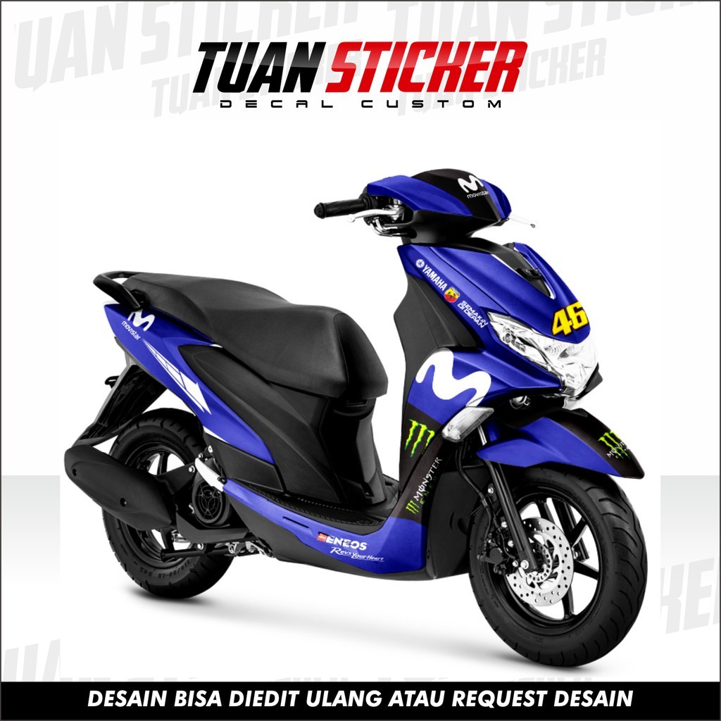 Sticker Decal Freego, Sticker Yamaha freego, Striping Freego full body, Stiker Yamaha Freego moviest