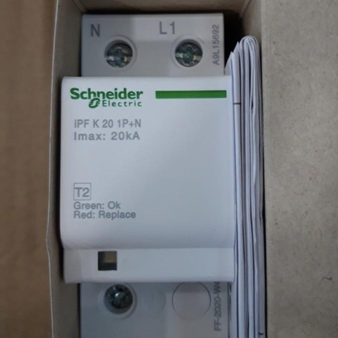 Surge Arrester Schneider Pf20 Ipf 20 1P+N 20Ka Original