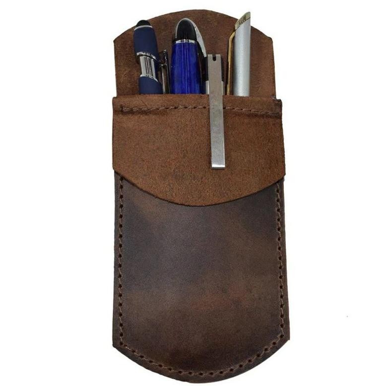 

Sa-324 Case Pencil Kulit Ch Tas Tempat Pencil Bahan Kulit Asli Garut Kekinian