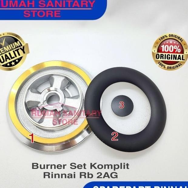 BURNER KOMPOR GAS RINNAI RB 2AG/ 2AS KOMPOR GAS TANAM ORIGINAL ORIGINAL