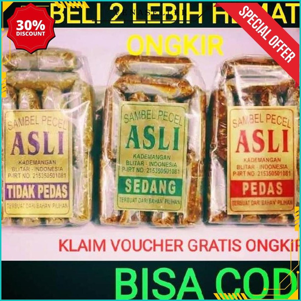 

Sambel Pecel Asli Blitar / Sambal Pecel Asli 450 Gram Gratis Ongkir