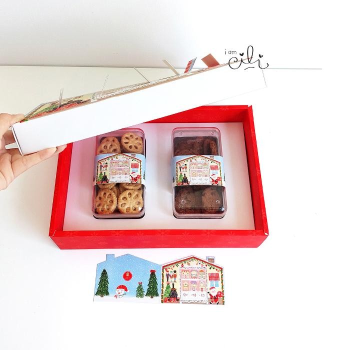 

jy-56 (BOX BETH ) DUS kue kering toples natal/merry christmas Original