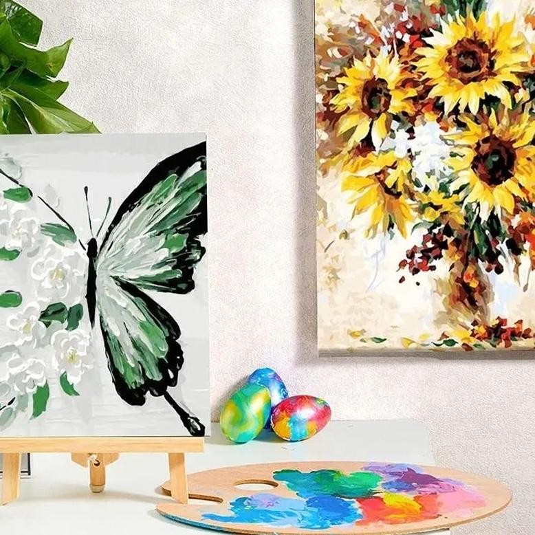Re27 Cat Akrilik Acrylic Painting Set 24 Warna 10 ML/ Painting Kit Alat Cat Lukisan Kanvas Lukis Can