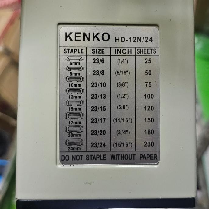 

Gg Stapler Jilid Kenko Hd12N/24 / Staples