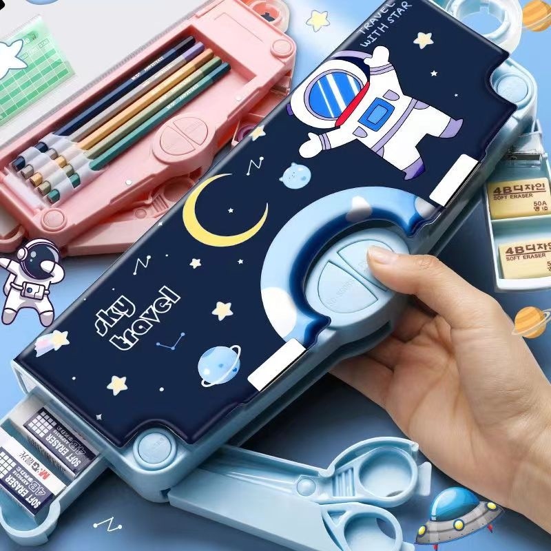 

IS3 TEMPAT PENSIL MULTIFUNGSI MOTIF UNTUK ANAK KOTAK PENSIL POLA KARTUN LAPISAN GANDA DAN TUNGGAL