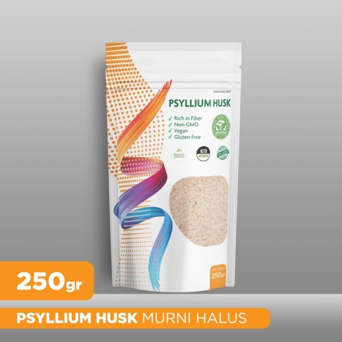 

PSYLLIUM HUSK MURNI HALUS DIET KETO DETOX USUS 250 GRAM