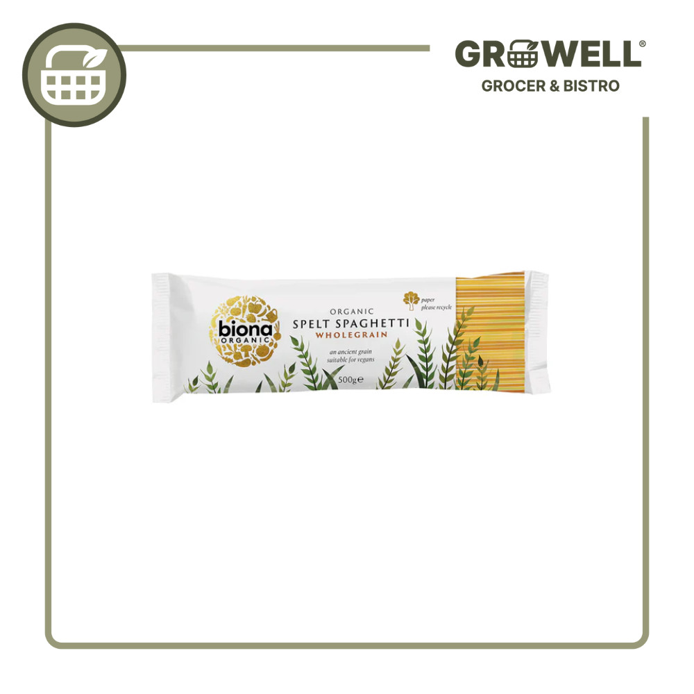 

BIONA ORGANIC SPELT SPAGHETTI WHOLEGRAIN 500 GR