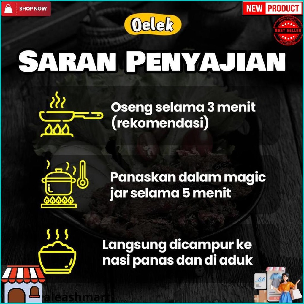 

Oelek Paket Lauk Siap Saji / Cumi Cabe Ijo / Ayam Kecombrang / Cakalang Balado / Lauk Siap Saji D Promo Puncak