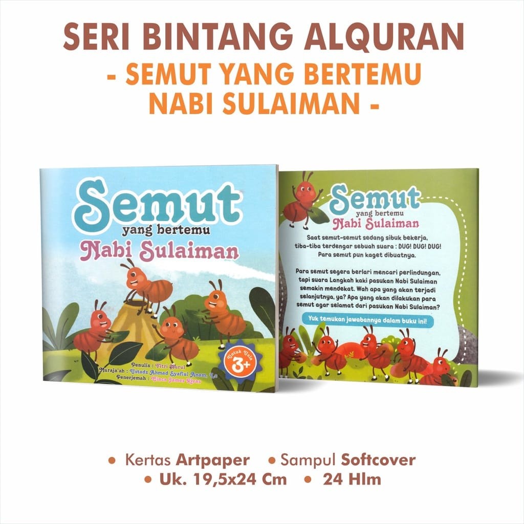 

Buku Cerita Anak Muslim Seri Hewan Dalam Al Quran Full Colours Kertas Art Paper - Harga Satuan