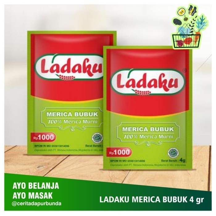 

LADAKU MERICA BUBUK 4 gram per sachet