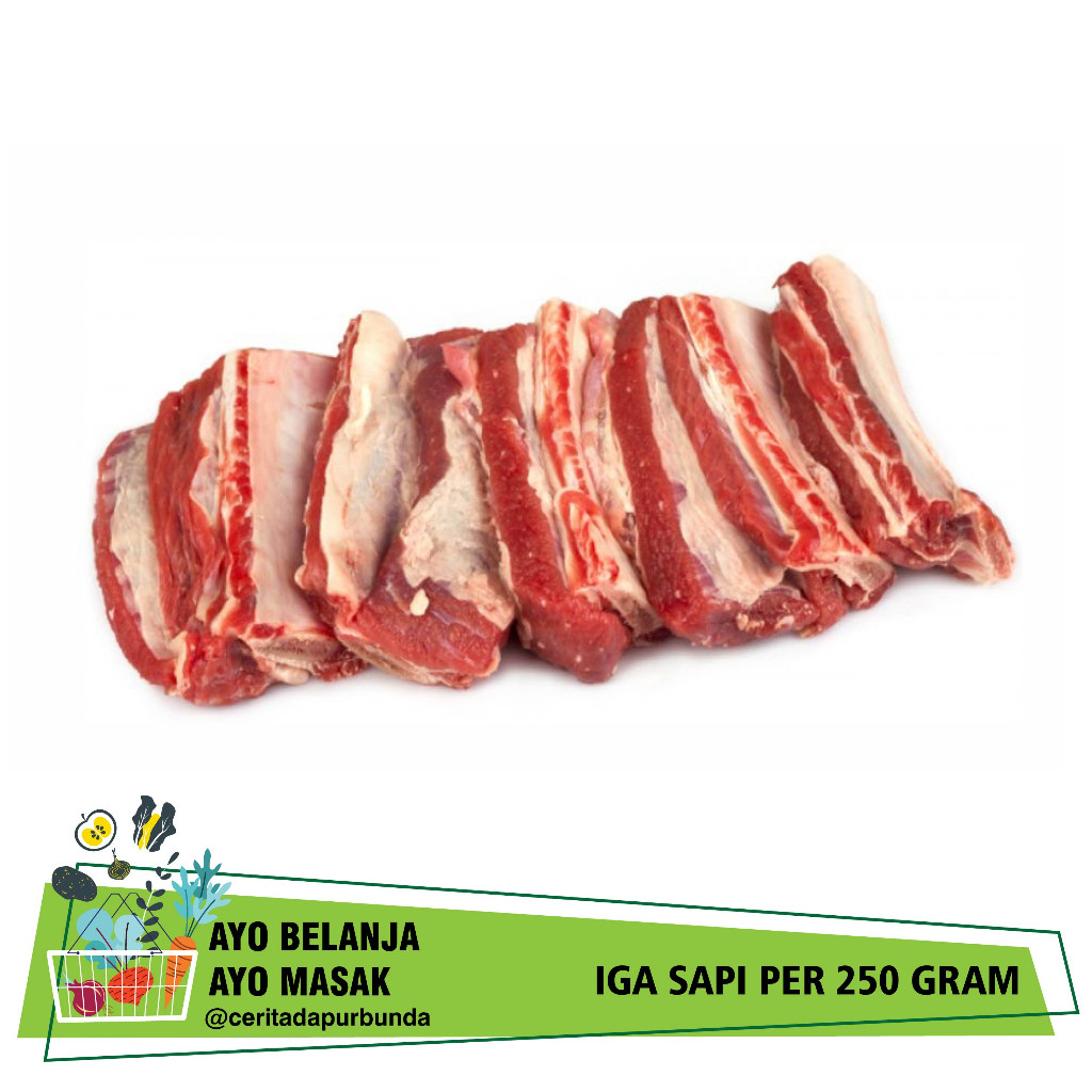 

IGA SAPI LOKAL FRESH [Tulang dan Daging] per 250 gram