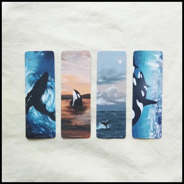 

TERBARU WHALES BOOKMARK SET 4PCS PEMBATAS BUKU ILUSTRASI !!!!!