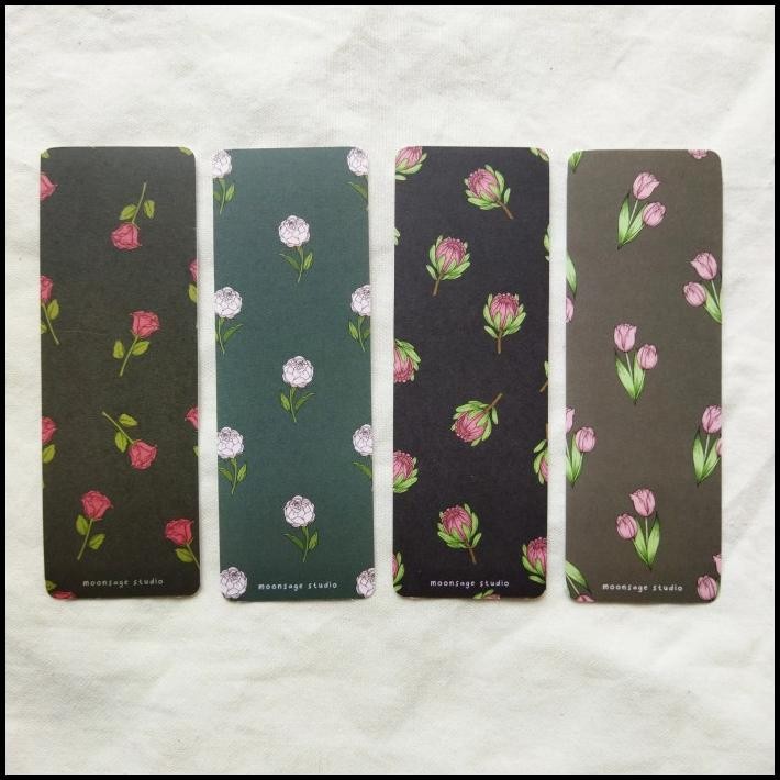 

TERMURAH FLORA BOOKMARK SET PEMBATAS BUKU 4PCS