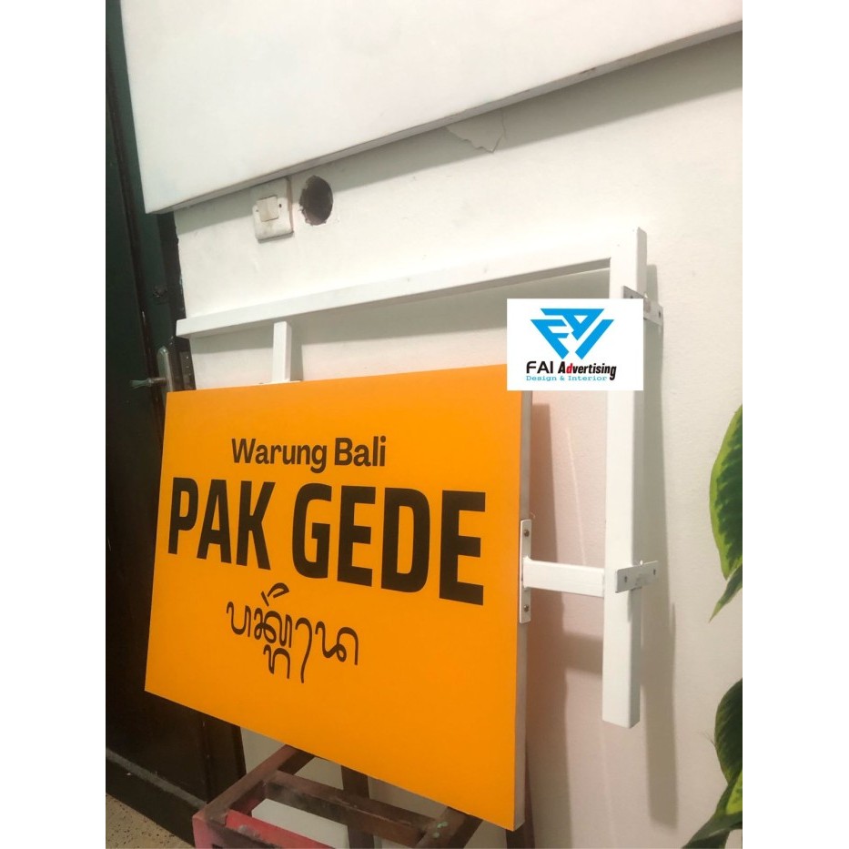 

Terbaru Billboard/Papan Nama 60Cmx90Cm (2 Sisi) Promo Ready Stok