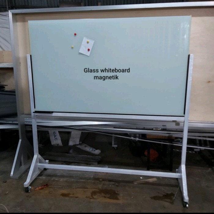 

Terbaru Glassboard Magnetic Standing 100 X 200Cm Promo Ready Stok