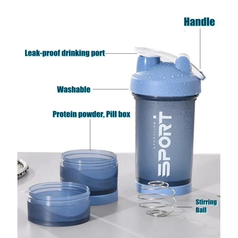Protein Shaker - Botol Minum Olahraga / Botol Minum Protein Shaker SM88