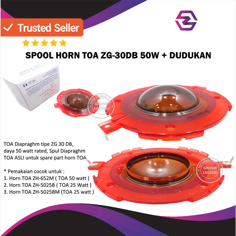 spool spul Sepul Corong TOA 50 WATT SPUL TOA ZG-30D-B + Dudukan