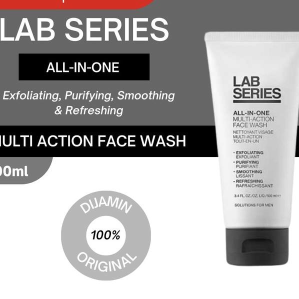 Lab Series Multi Action Face Wash Facial Skincare For Men