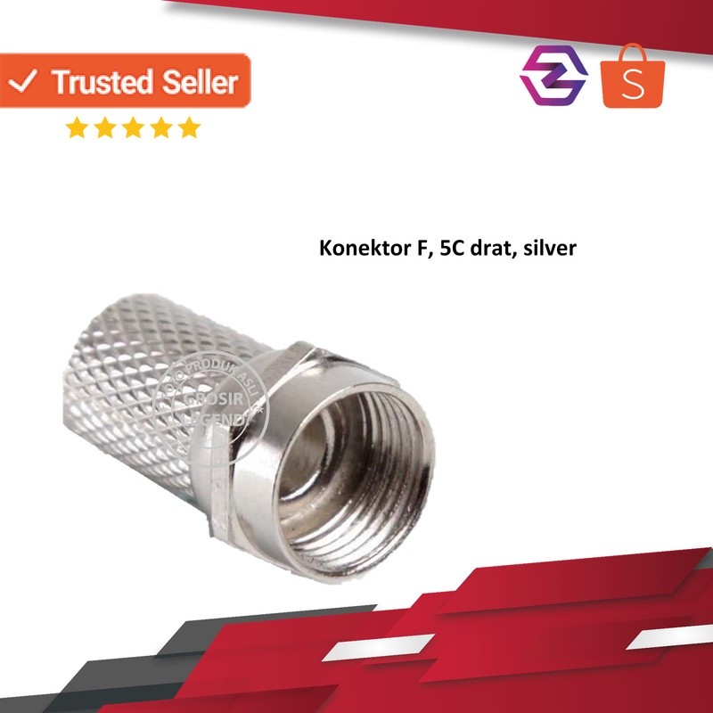 Jack jek F conector konektor drat RG 6/5C catv signal amplifier silver