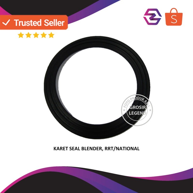 Seal karet gelas bumbu blender hitam