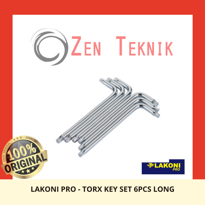 #####] Lakoni Pro - Kunci L Bintang Set /Torx Key Set 6 Pcs