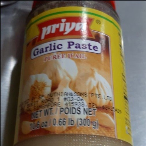 

.........] GARLIC PASTE PRIYA 300G / Pasta Bawang Putih / Acar India