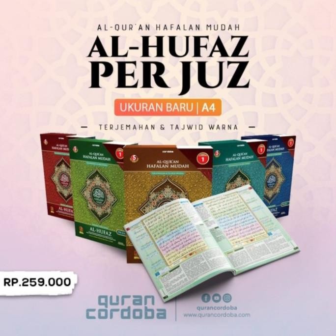 Alquran Hafalan Al Hufaz Per Juz A4, Al Quran Alhufaz Terjemah Tajwid
