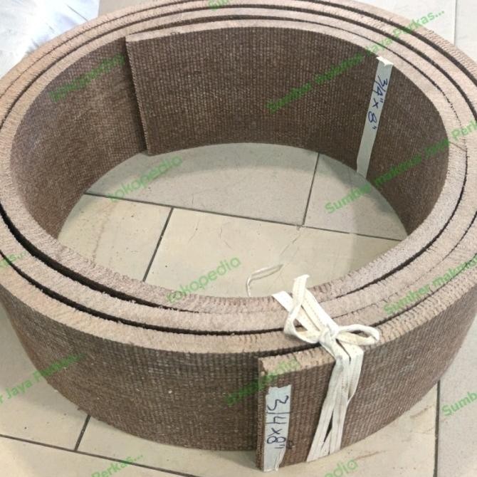 

Kampas Rem Asbestos ( Brake Lining Woven Gulungan ) 3/4" X 8" Inchi