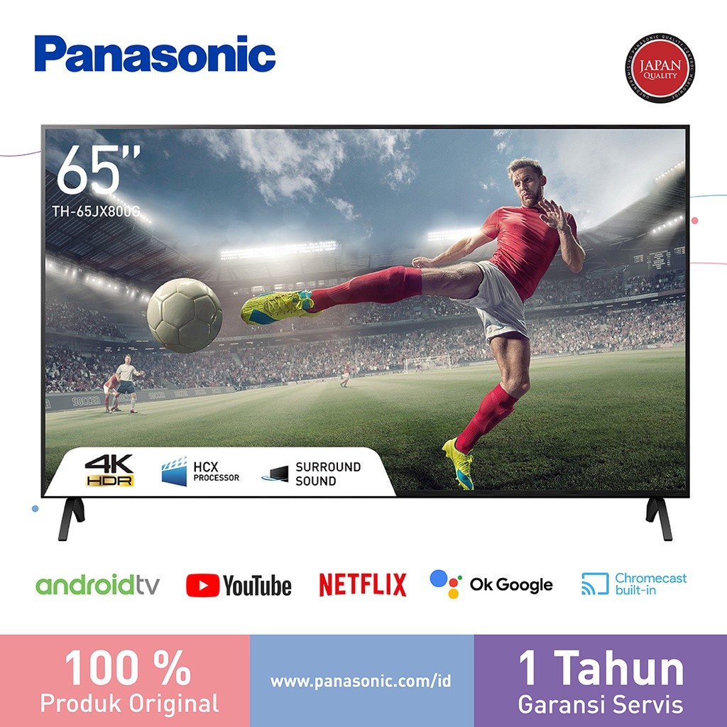 Panasonic TH-65JX800G Smart Android TV 4K HDR [65 Inch]