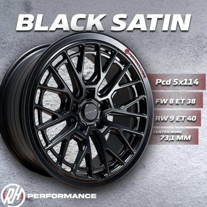Velg Rh Performance Ring 18 Black Satin Promo Bulan Ini