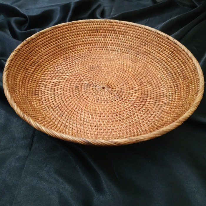Keranjang / Rotan / Tray / Serbaguna / Baki / Bulat Besar /Tempat Buah