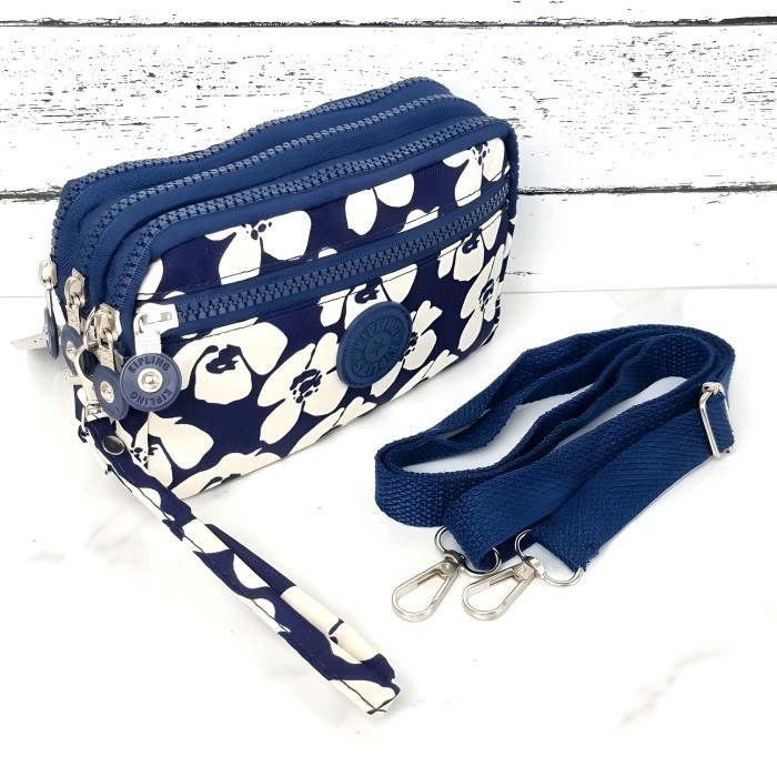 KOMPLIT Kipling Tas Dompet hp wanita dompet hp selempang nylon 4 resleting