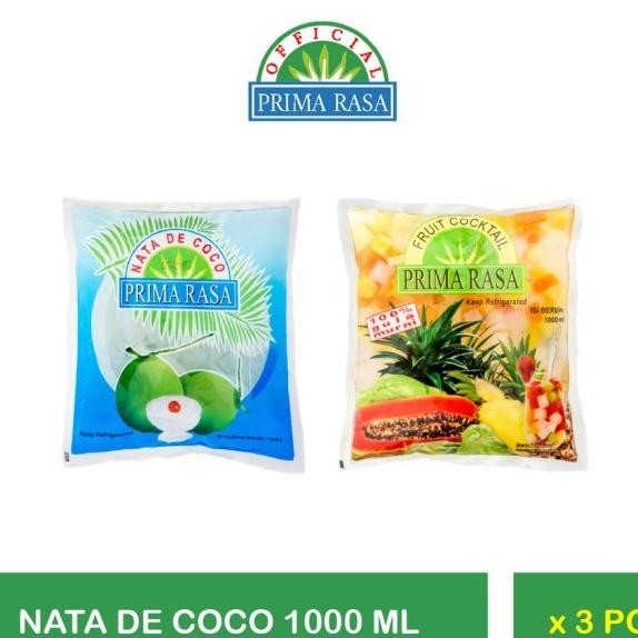 

Prima Rasa Fruit Cotail 1000 Ml - 3 Pcs + Prima Rasa Nata De Coco