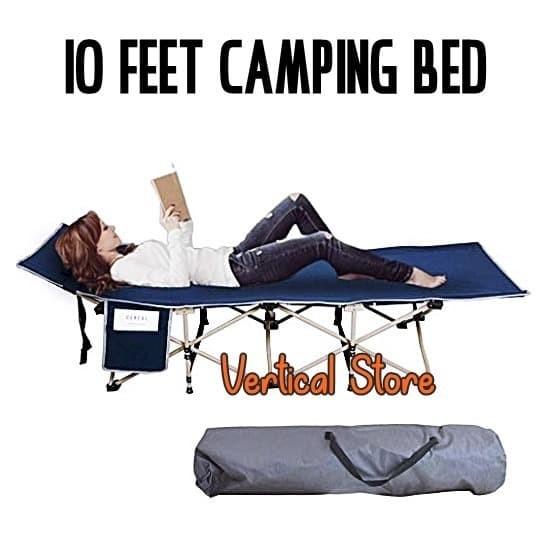 {DianShop} Ranjang Lipat Camping / Velbed Lipat 10 Kaki Berkualitas