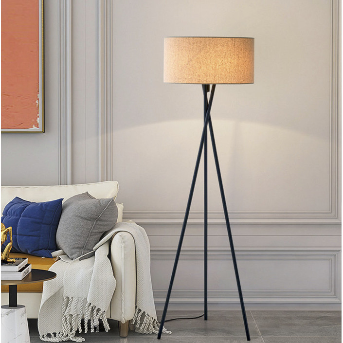 Mid-Century Tripod Floor Lamp Modern Floor Lamp Lampu Lantai