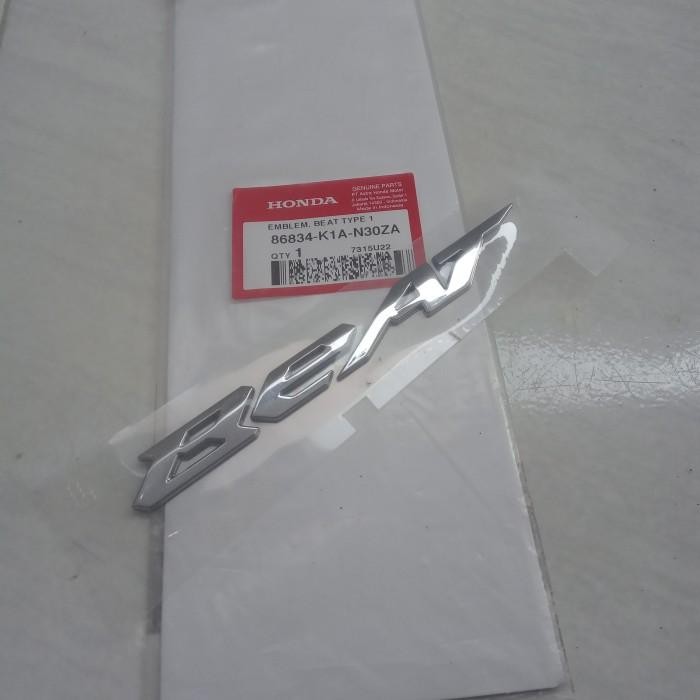 Emblem Logo Tulisan Beat New Beat 2020 Original Honda 1Pcs
